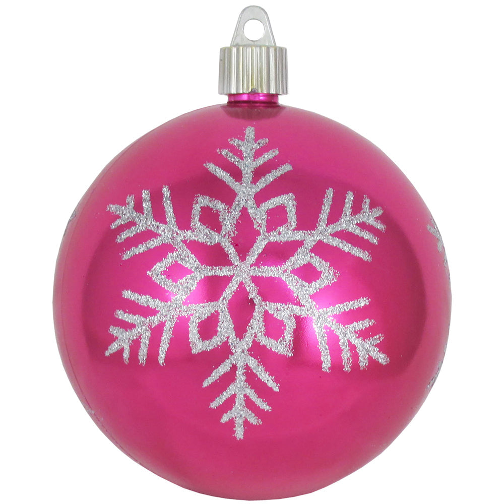 4" (100mm) Large Commercial Shatterproof Ball Ornament, Tutti Frutti, Case, 24 Pieces