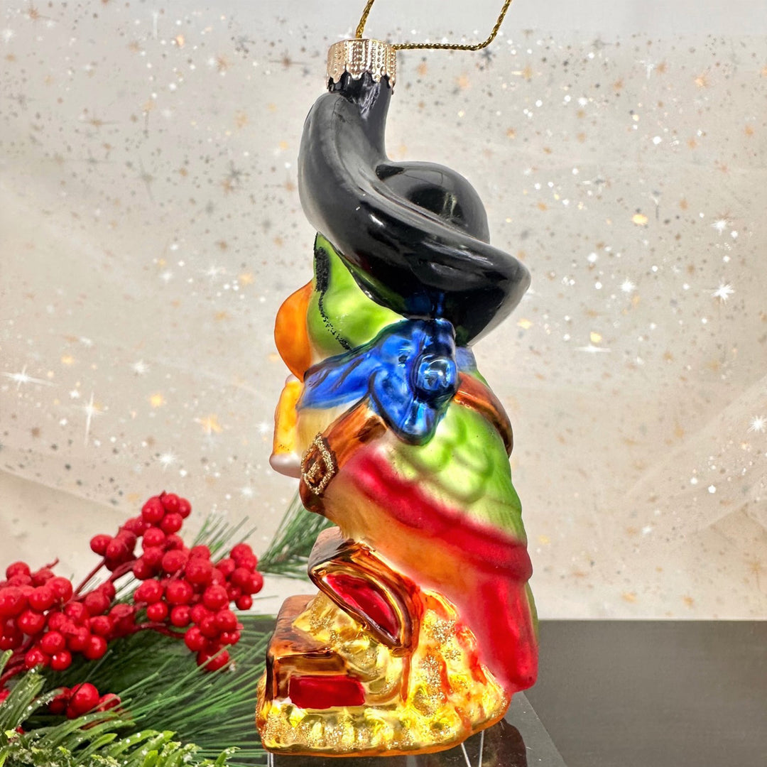 4 3/4" (95mm) Pirate Parrot Figurine Ornaments, 1/Box, 6/Case, 6 Pieces
