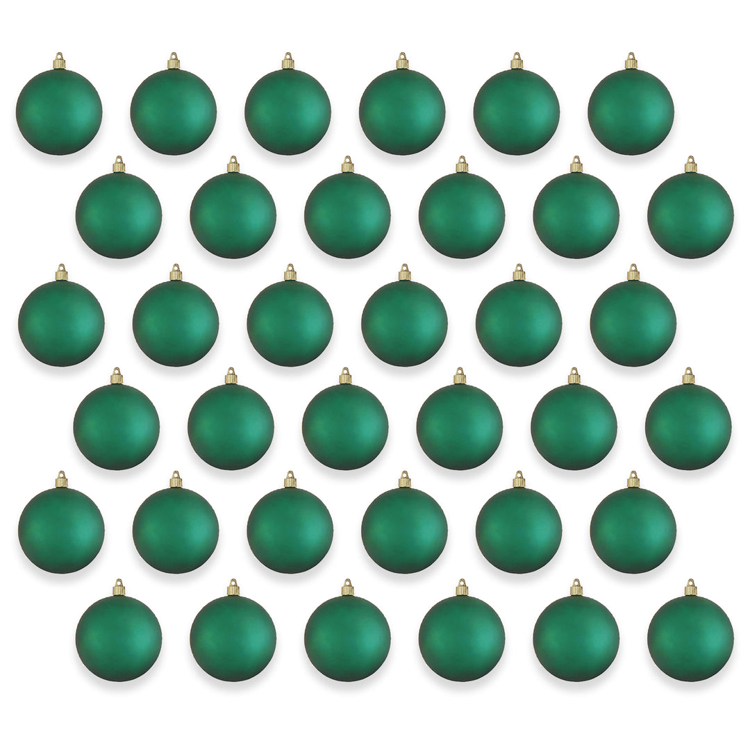 4 3/4" (120mm) Jumbo Commercial Shatterproof Ball Ornament, Shamrock, Case, 36 Pieces