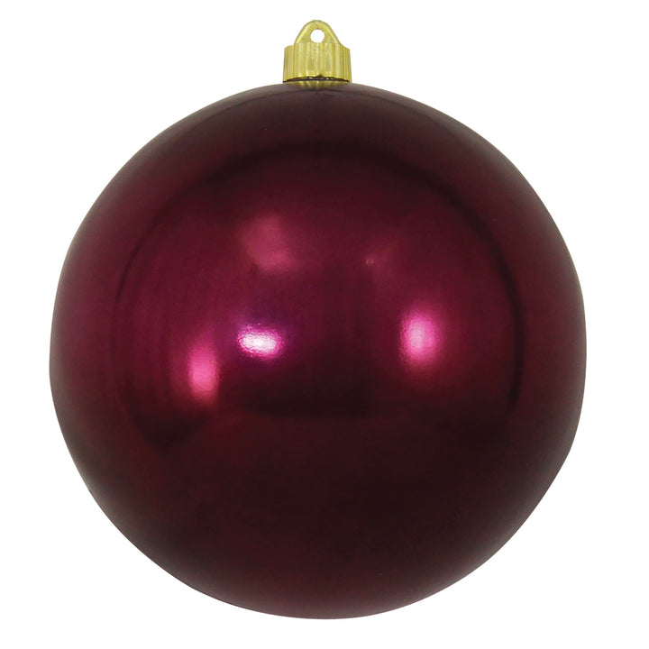 8" (200mm) Giant Commercial Shatterproof Ball Ornament, Merlot, Case, 6 Pieces