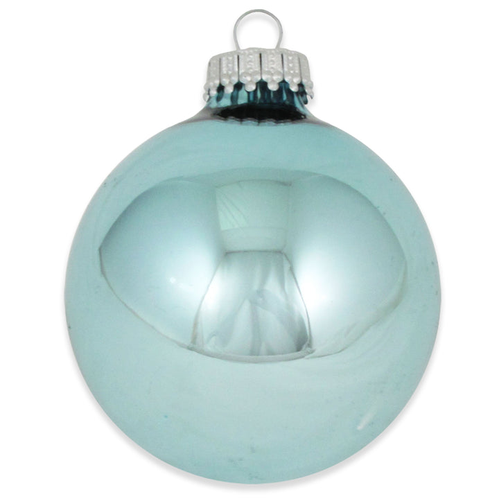 2 5/8" (67mm) Ball Ornaments, Silver Caps, Starlight Shine, 8/Box, 12/Case, 96 Pieces