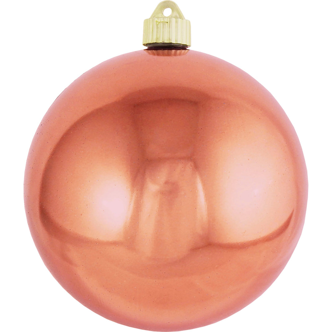 6" (150mm) Commercial Shatterproof Ball Ornament, Shiny Two Cents Brown, 2 per Bag, 6 Bags per Case, 12 Pieces