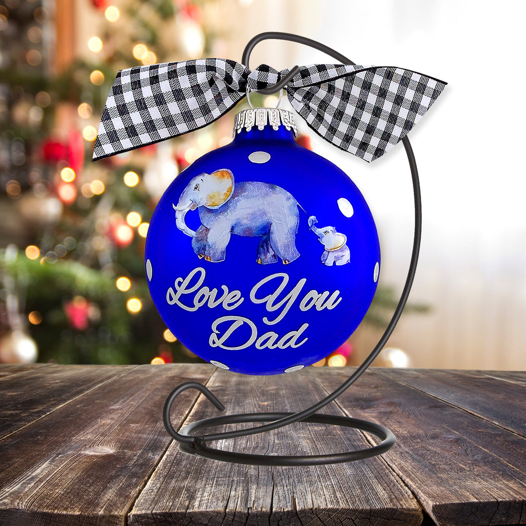 3 1/4" (80mm) Personalizable Hugs Specialty Gift Ornaments, Love you Dad, Royal Velvet, 1/Box, 12/Case, 12 Pieces