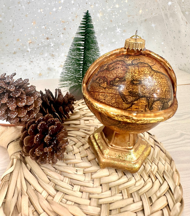 4 1/4" (108mm) Old World Globe Figurine Ornaments, 1/Box, 6/Case, 6 Pieces