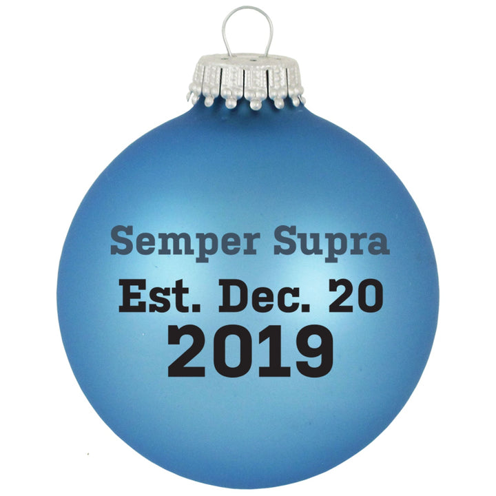 3 1/4" (80mm) Ball Military Ornaments, Space Force, Alpine Velvet, 1/Box, 12/Case, 12 Pieces