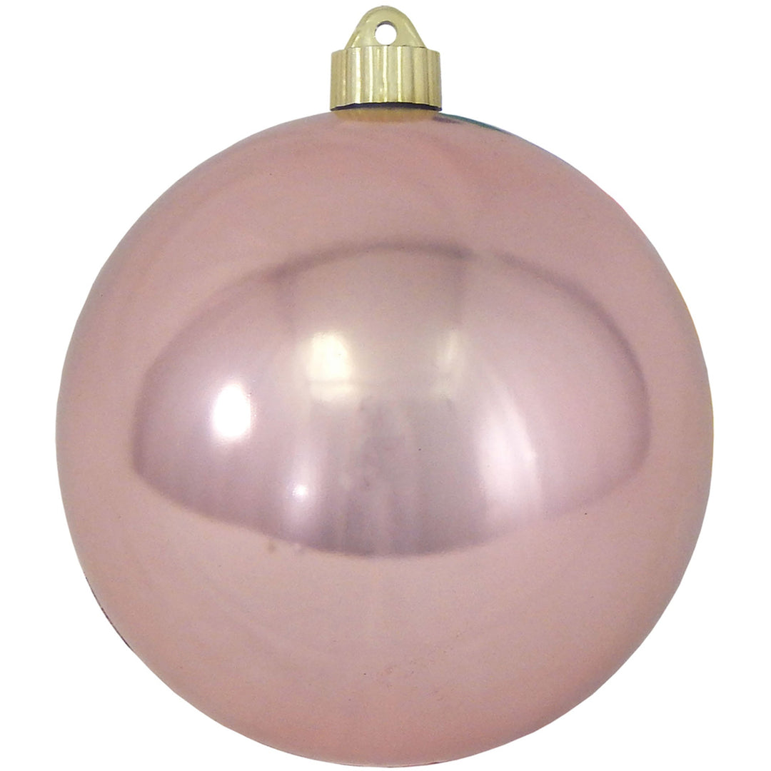 6" (150mm) Commercial Shatterproof Ball Ornament, Shiny Angel Wings Pink, 2 per Bag, 6 Bags per Case, 12 Pieces