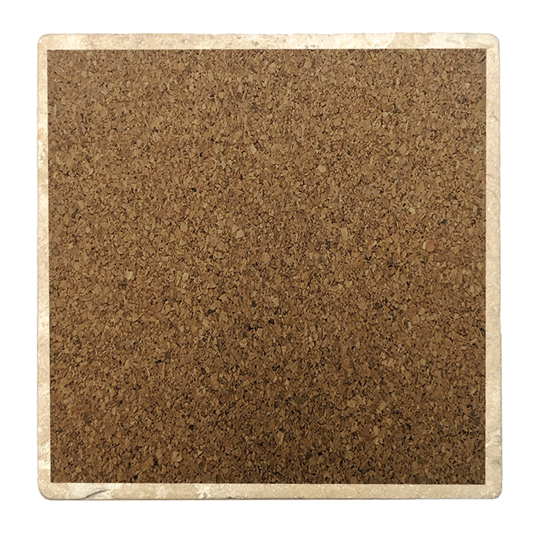 4" Absorbent Stone Religious Drink Coasters, I Love Jesus But I Cuss A Little, 2 Sets of 4, 8 Pieces