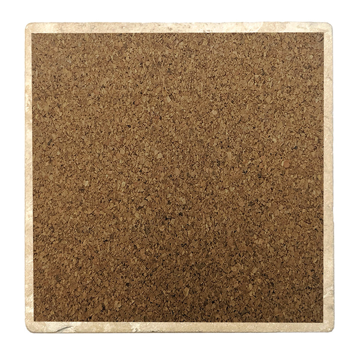 4" Absorbent Stone Christmas Drink Coasters, Home, 2 Sets of 4, 8 Pieces