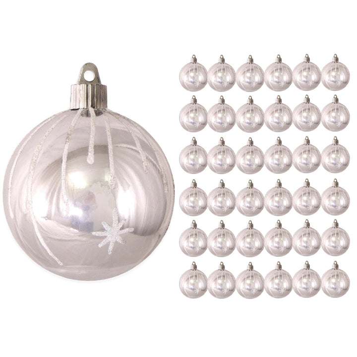 3 1/4" (80mm) Commercial Shatterproof Ball Ornament, Looking Glass, Case, 36 Pieces