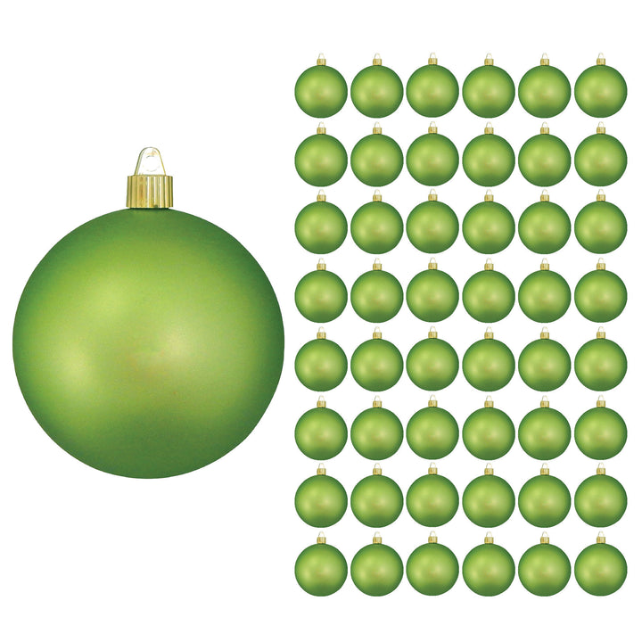 4" (100mm) Commercial Shatterproof Ball Ornament, Matte Krypton, 4 per Bag, 12 Bags per Case, 48 Pieces
