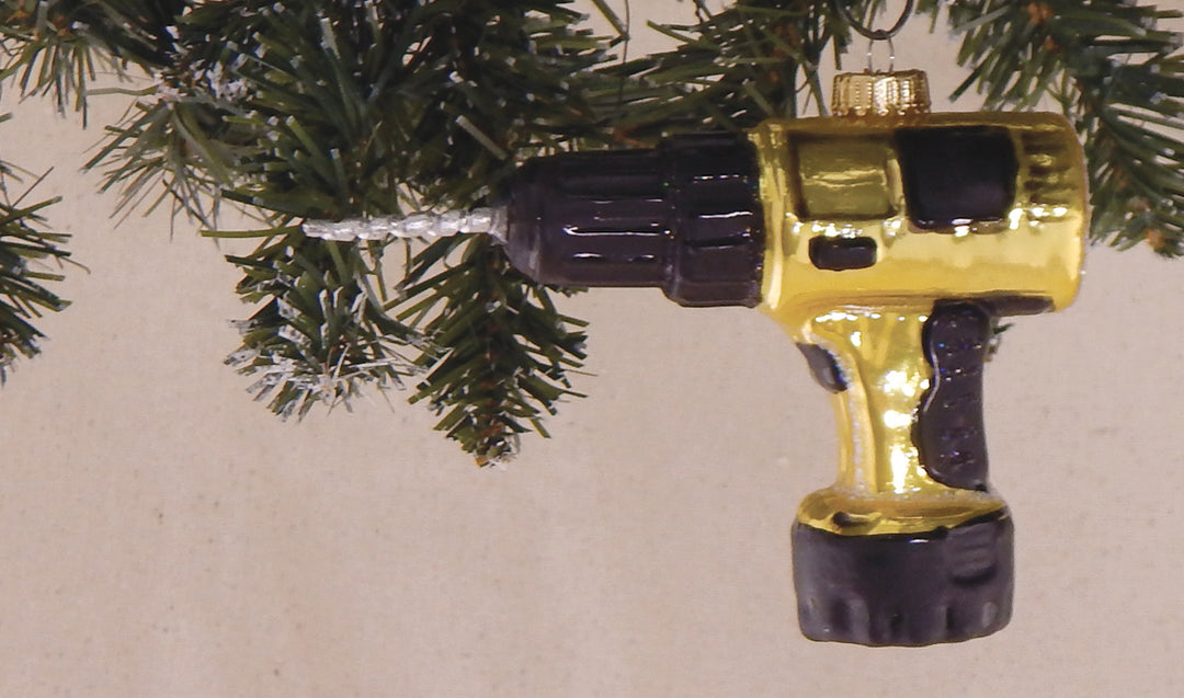 4 3/4" (120mm) Power Drill Figurine Ornaments, 1/Box, 6/Case, 6 Pieces