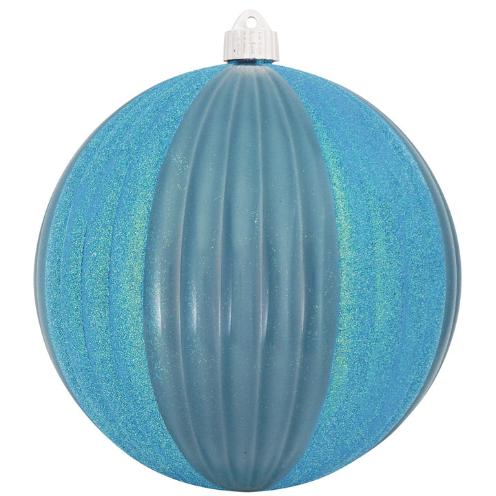 8" (200mm) Giant Commercial Shatterproof Ball Ornament, Lagoon, Case, 6 Pieces - Christmas by Krebs Wholesale