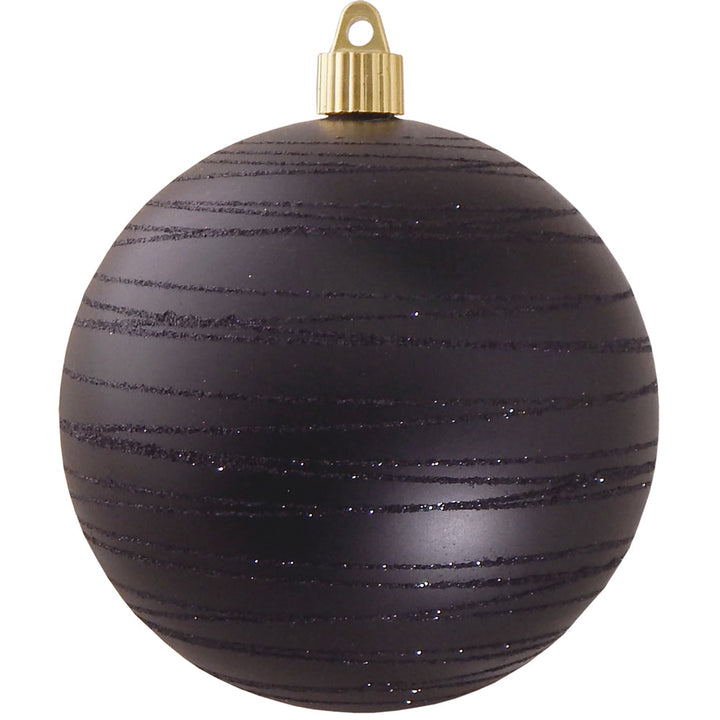 4 3/4" (120mm) Jumbo Commercial Shatterproof Ball Ornament, Soot, Case, 24 Pieces - Christmas by Krebs Wholesale