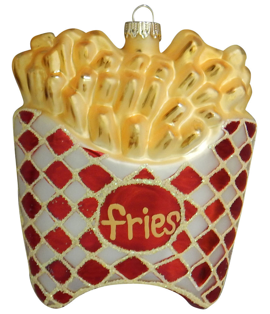 3 3/4" (95mm) French Fries Figurine Ornaments, 1/Box, 6/Case, 6 Pieces