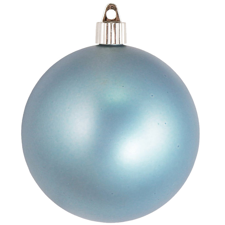 4" (100mm) Commercial Shatterproof Ball Ornament, Matte Arctic Chill, 4 per Bag, 12 Bags per Case, 48 Pieces