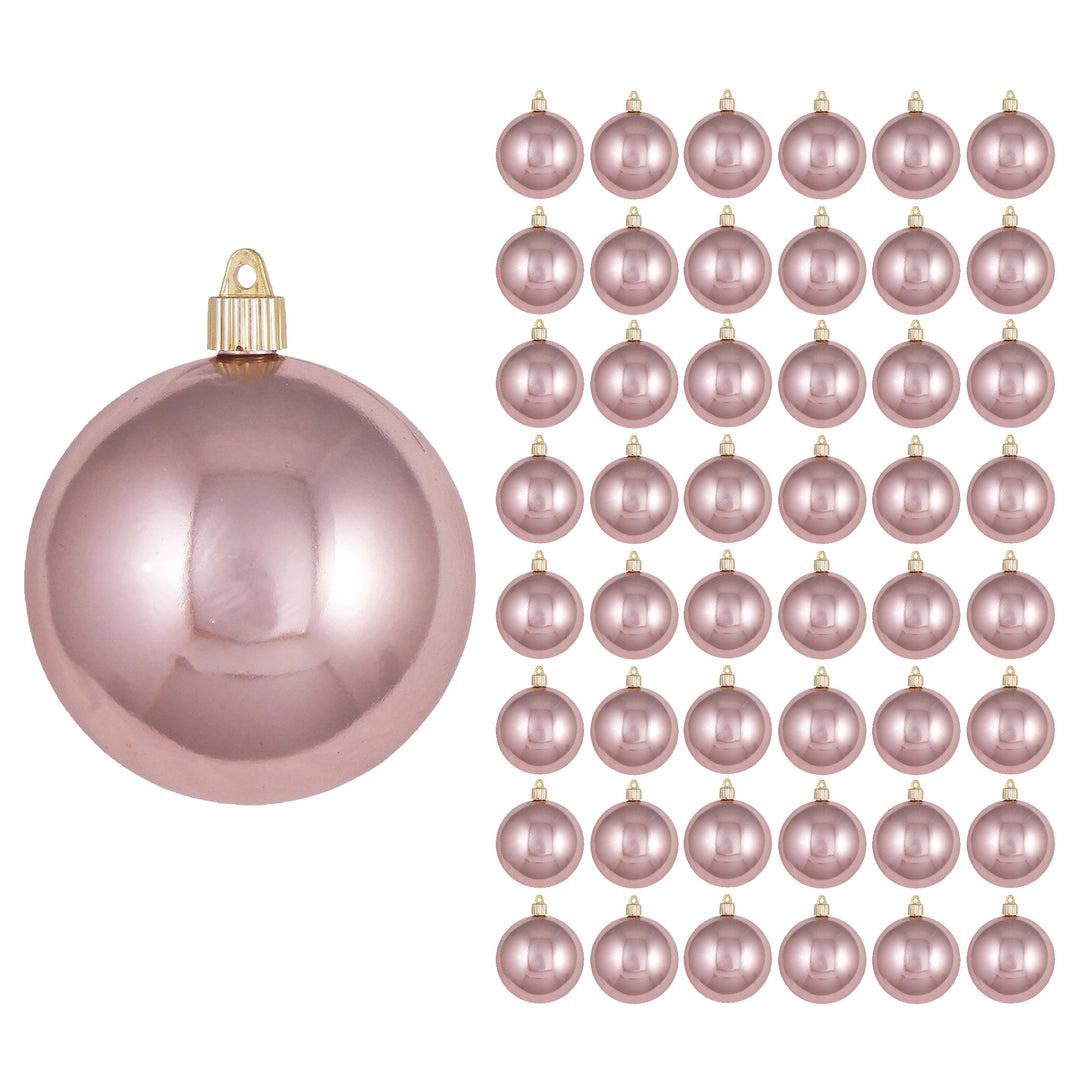 4" (100mm) Commercial Shatterproof Ball Ornament, Shiny Angel Wings, 4 per Bag, 12 Bags per Case, 48 Pieces