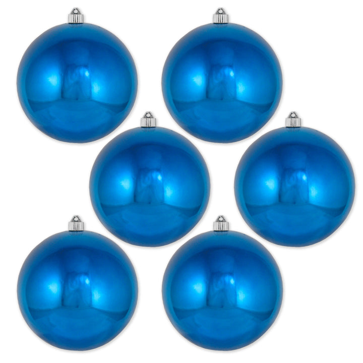 8" (200mm) Giant Commercial Shatterproof Ball Ornament, Balmy Seas, Case, 6 Pieces