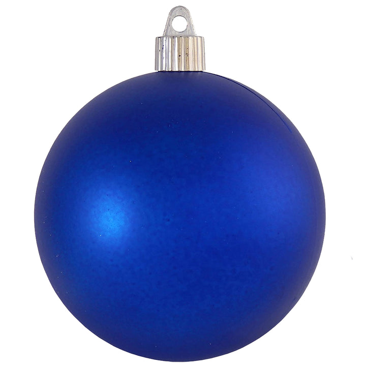 4" (100mm) Commercial Shatterproof Ball Ornament, Matte Regal Blue, 4 per Bag, 12 Bags per Case, 48 Pieces