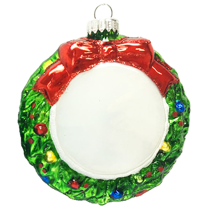 4" (100mm) Glass Wreath Ornaments, 1/Box, 12/Case, 12 Pieces