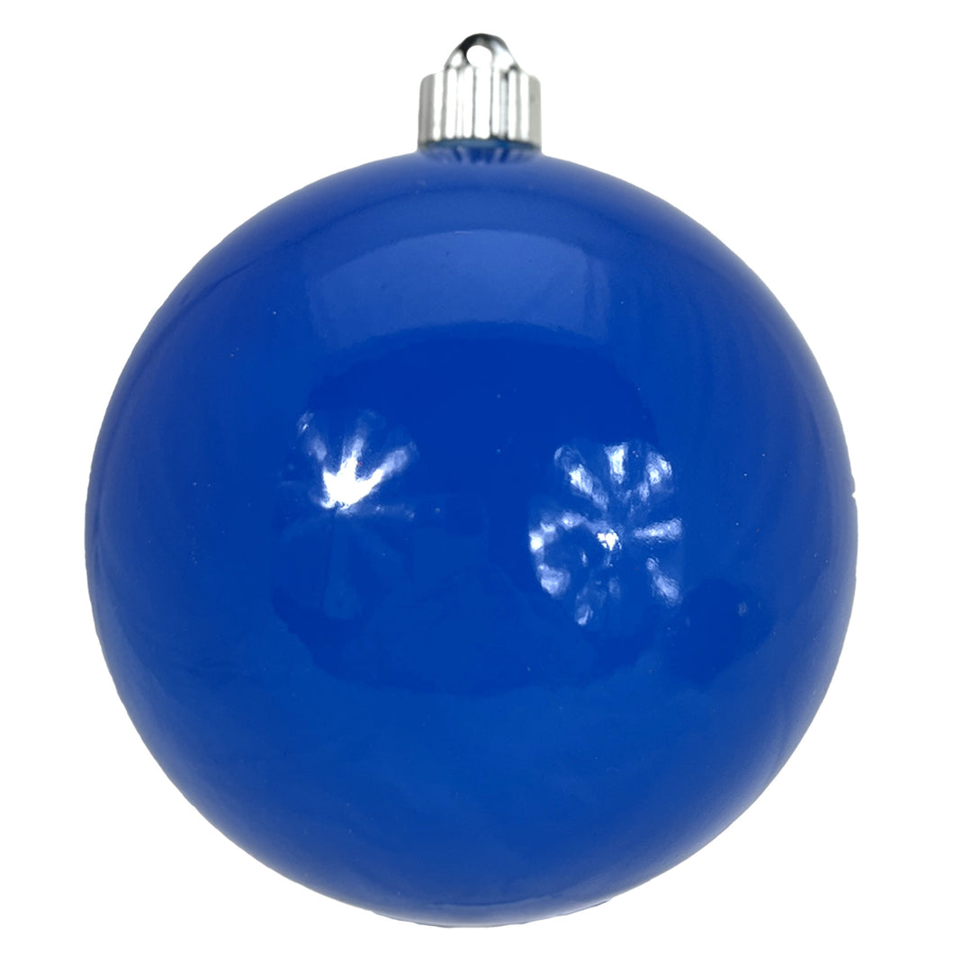 6" (150mm) Large Commercial Shatterproof Ball Ornaments, Ocean Blue, 1/Box, 12/Case, 12 Pieces