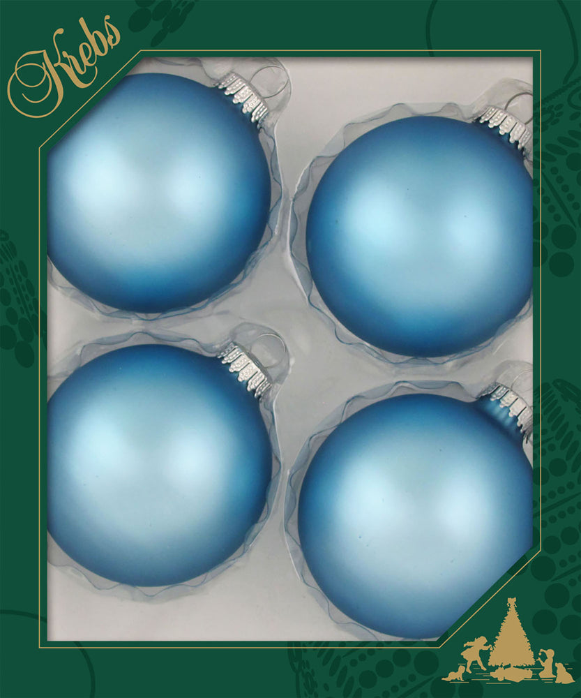 3 1/4" (80mm) Glass Ball Ornament, Alpine Velvet, 4/Box, 12/Case, 48 Pieces
