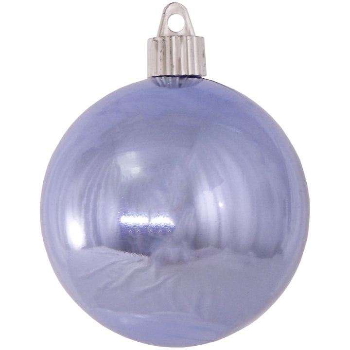 3 1/4" (80mm) Commercial Shatterproof Ball Ornament, Polar Blue, Case, 80 Pieces