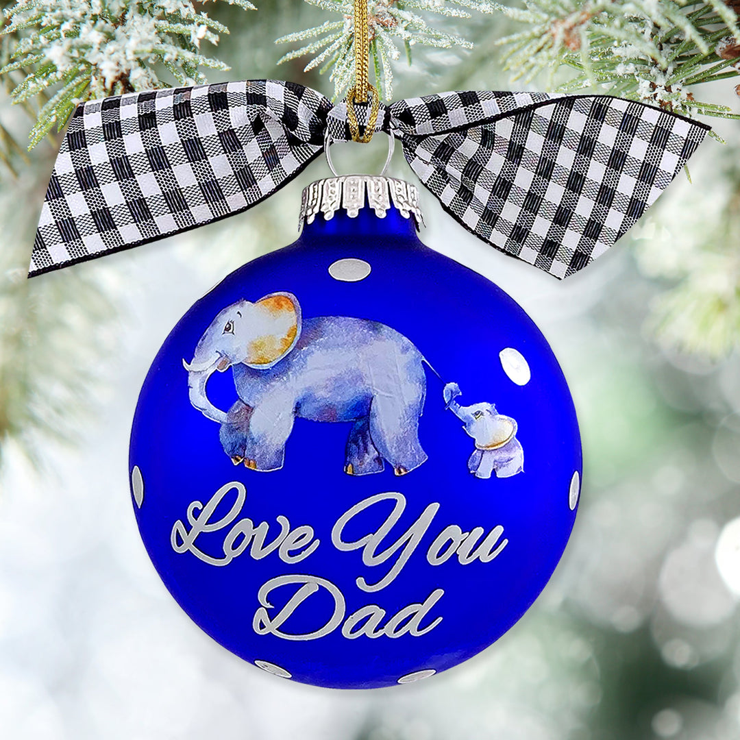 3 1/4" (80mm) Personalizable Hugs Specialty Gift Ornaments, Love you Dad, Royal Velvet, 1/Box, 12/Case, 12 Pieces