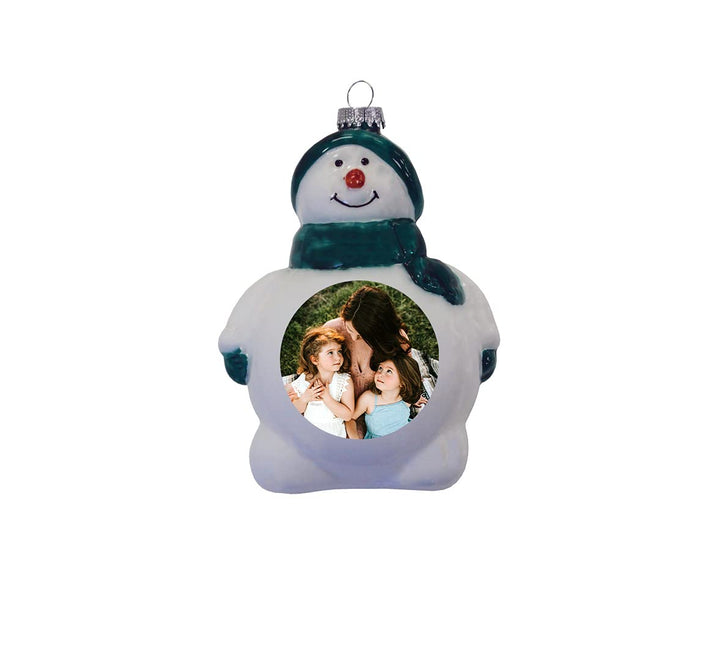 5" (127mm) Snowman with Emerald Green Hat and Scarf Figurine Ornaments, 1/Box, 12/Case, 12 Pieces