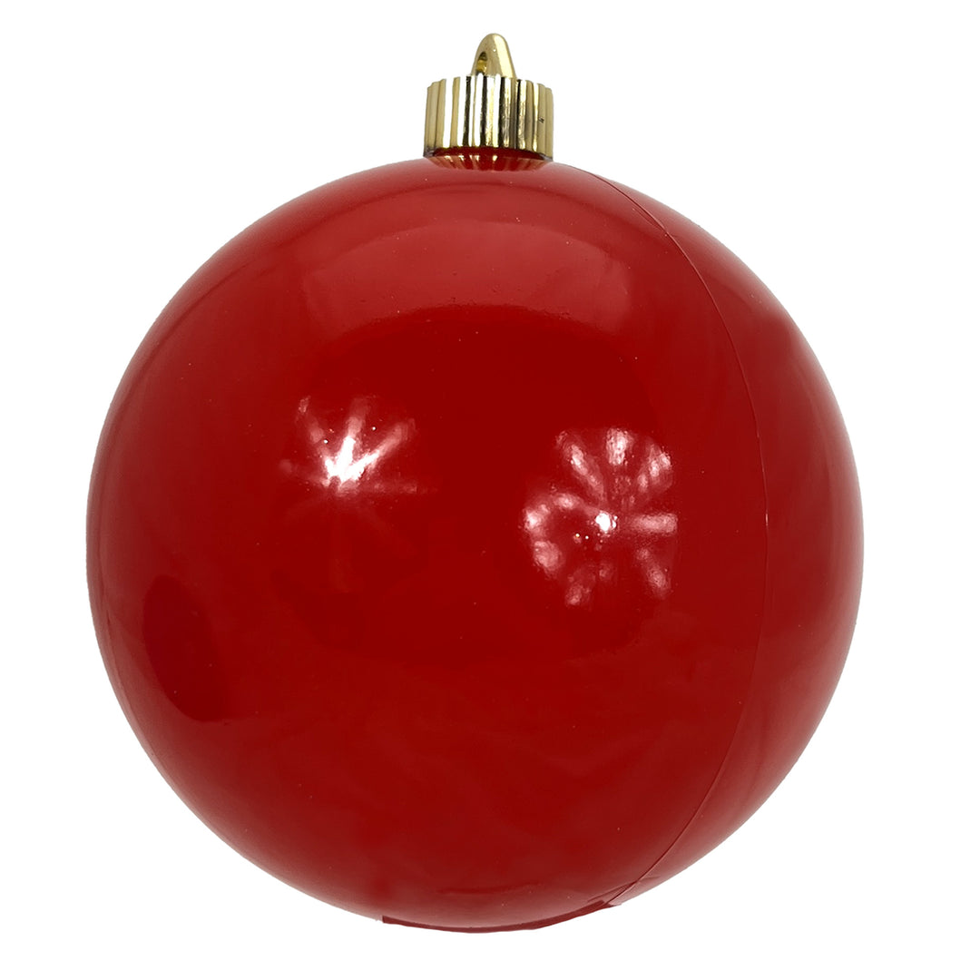 6" (150mm) Large Commercial Shatterproof Ball Ornaments, Ladybug Red, 1/Box, 12/Case, 12 Pieces