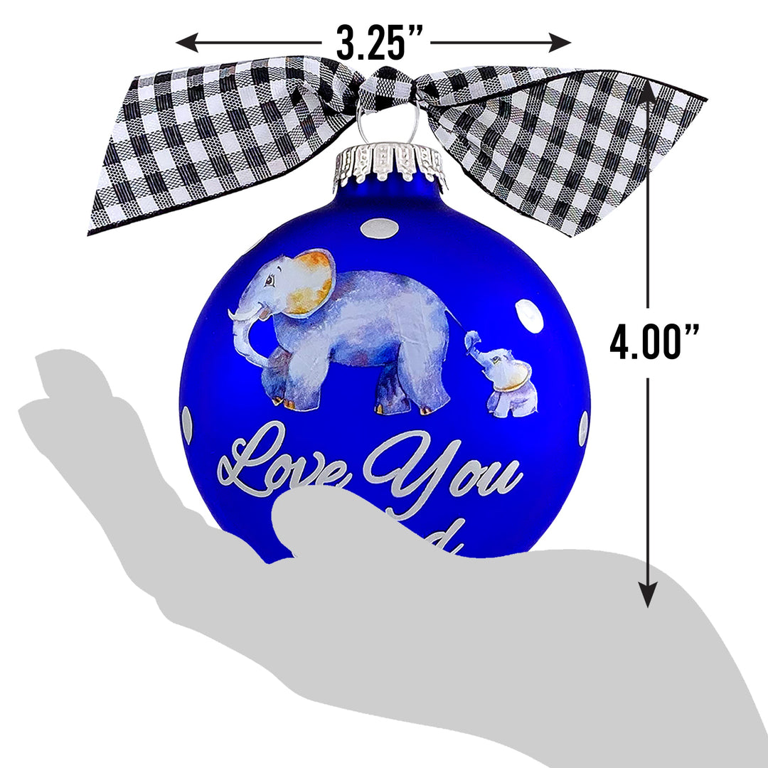3 1/4" (80mm) Personalizable Hugs Specialty Gift Ornaments, Love you Dad, Royal Velvet, 1/Box, 12/Case, 12 Pieces