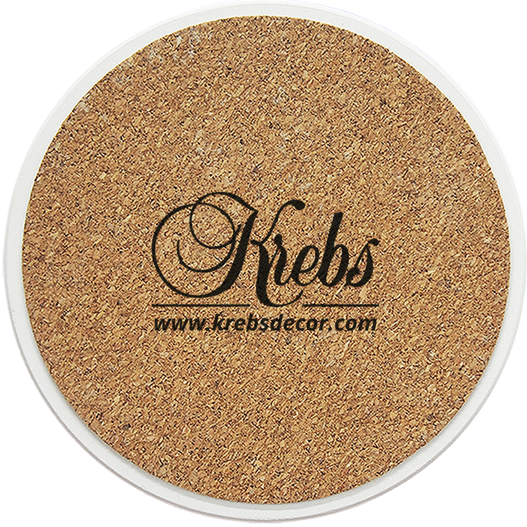 [Set of 4] 4 inch Round Premium Absorbent Ceramic Dog Lover Coasters - Mastiff