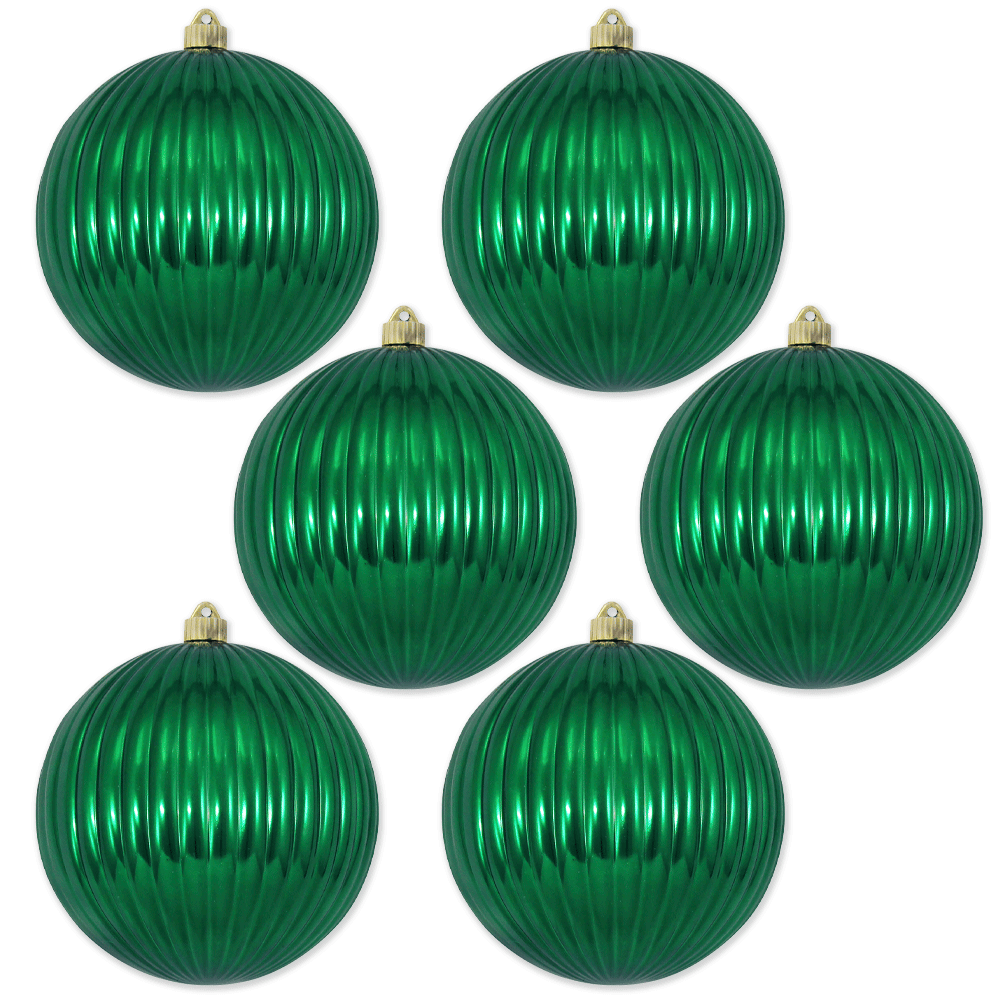 8" (200mm) Giant Commercial Shatterproof Ball Ornament, Blarney, Case, 6 Pieces - Christmas by Krebs Wholesale