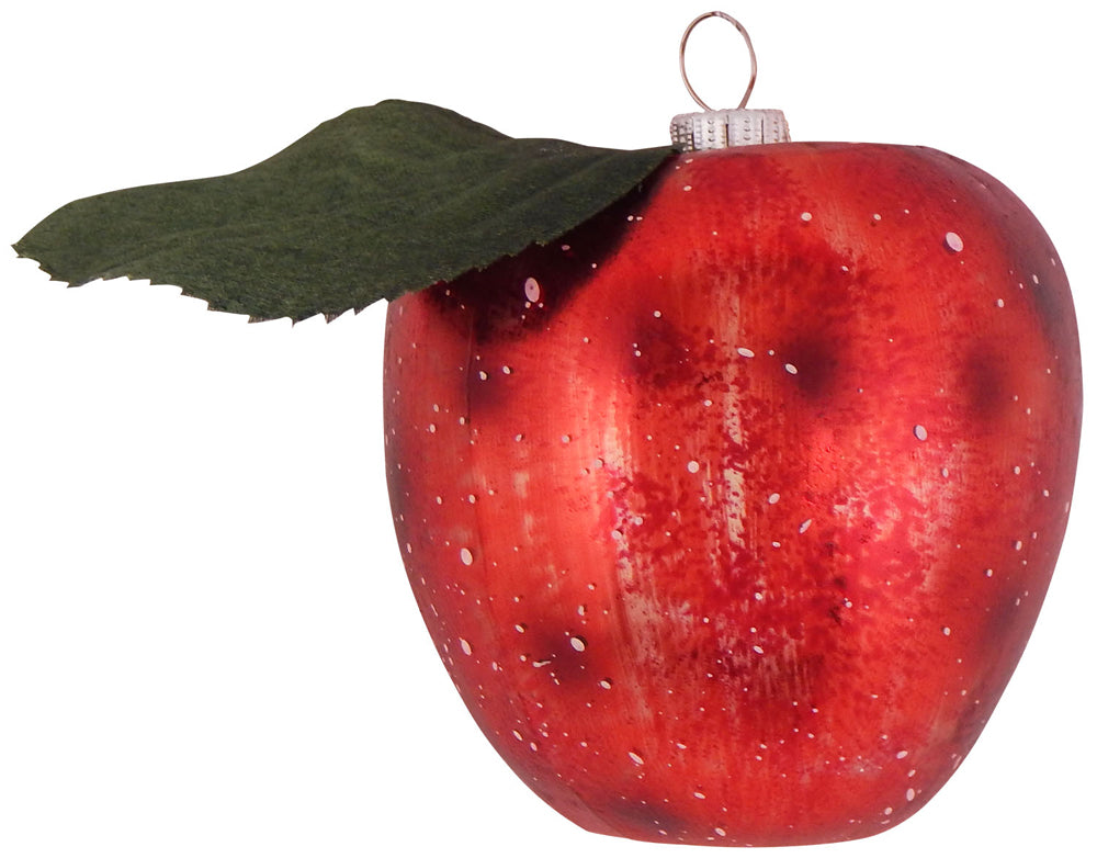 4" (100mm) Red Apple Figurine Ornaments, 1/Box, 6/Case, 6 Pieces