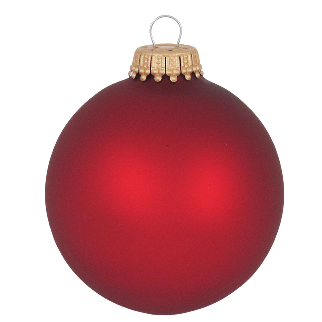 2 5/8" (67mm) Ball Ornaments, Christmas Romance Solid Color Variety Set, 12/Box, 12/Case, 144 Pieces