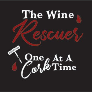 4" Square Ceramic Coaster Set Funny "I Love Wine" Collection - Wine Rescuer, 4/Box, 2/Case, 8 Pieces.