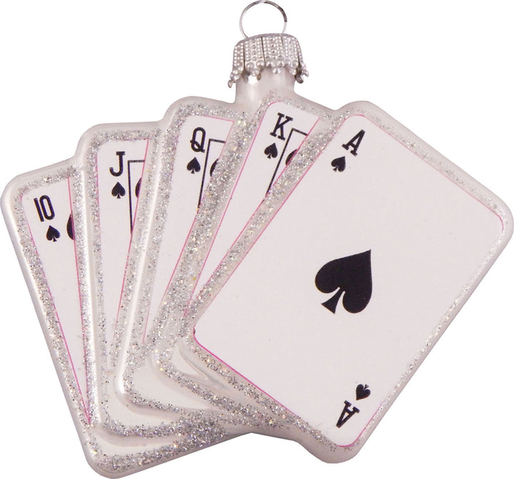 3 1/2" (89mm) Playing Cards Figurine Ornaments, 1/Box, 6/Case, 6 Pieces