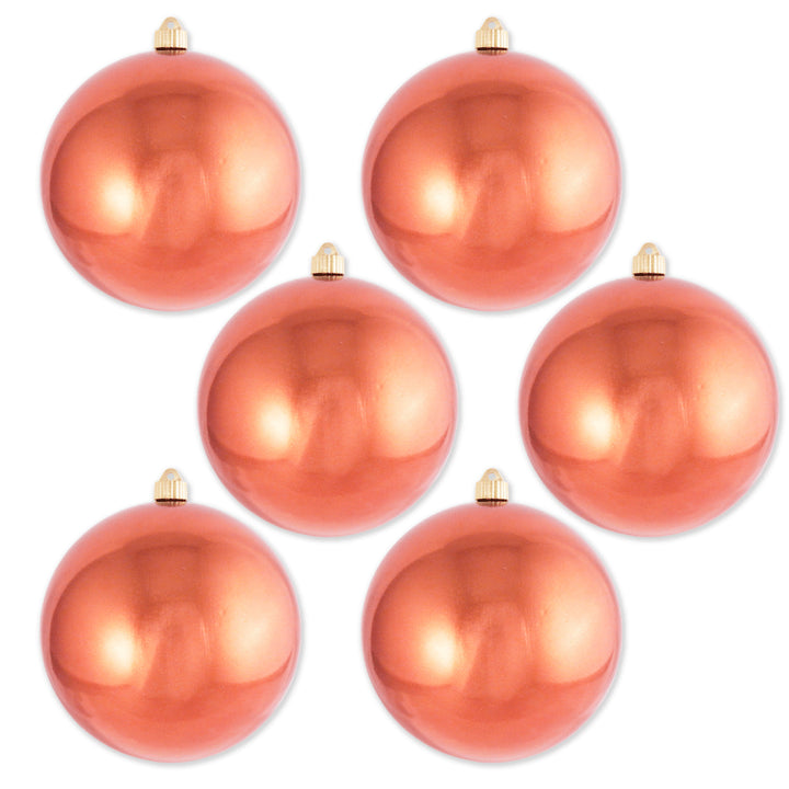 8" (200mm) Giant Commercial Shatterproof Ball Ornament, Two Cents, Case, 6 Pieces