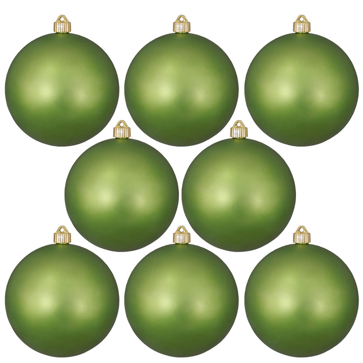 Christmas By Krebs 3 1/4" (80mm) Ornament [80 Pieces] Commercial Grade Indoor and Outdoor Shatterproof Plastic, UV and Water Resistant Ball Ornament Decorations (Krypton Green)