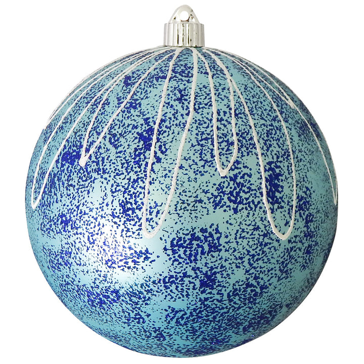 8" (200mm) Giant Commercial Shatterproof Ball Ornament, Serenity Velvet, Case, 6 Pieces - Christmas by Krebs Wholesale
