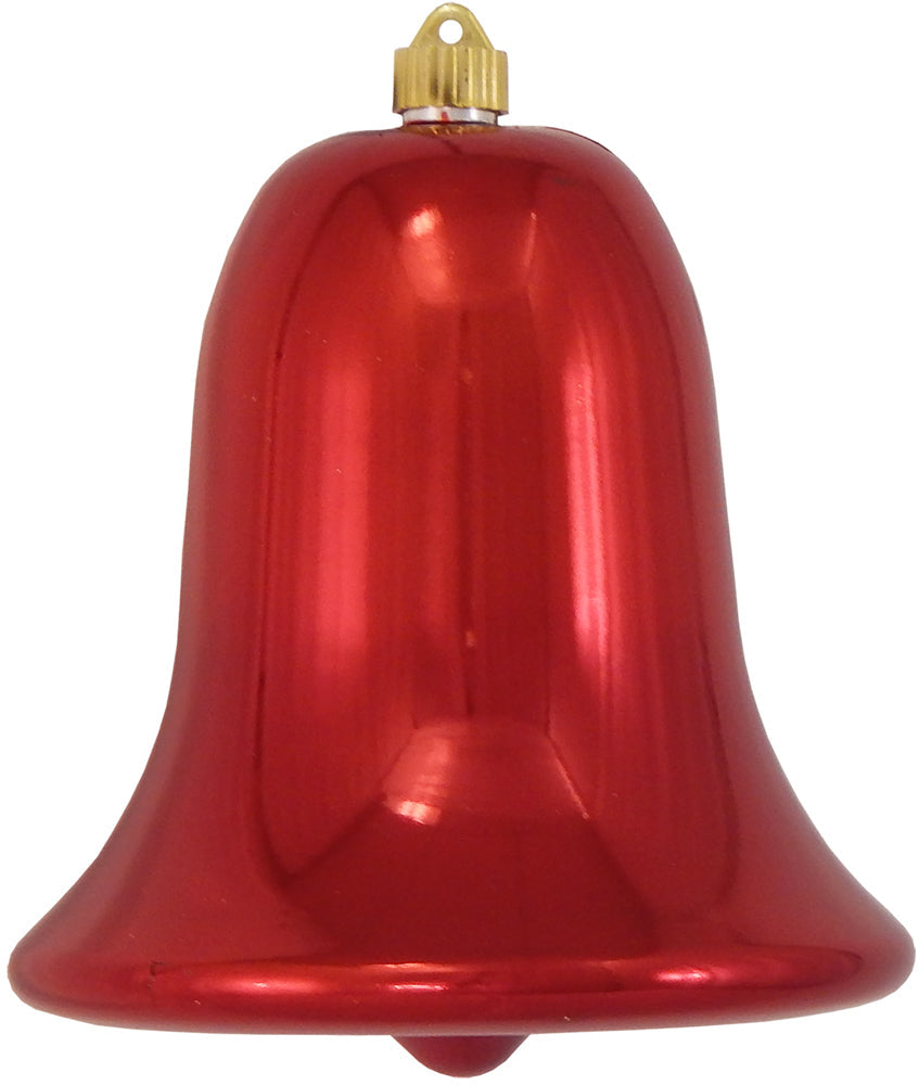 9" (229mm) Commercial Shatterproof Bell Ornaments, Sonic Red, 1/Box, 6/Case, 6 Pieces