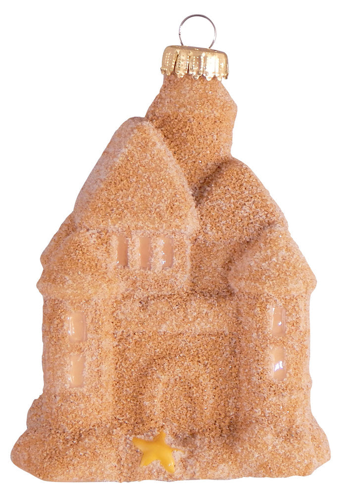 3 1/2" (89mm) Sand Castle Figurine Ornaments, 1/Box, 6/Case, 6 Pieces