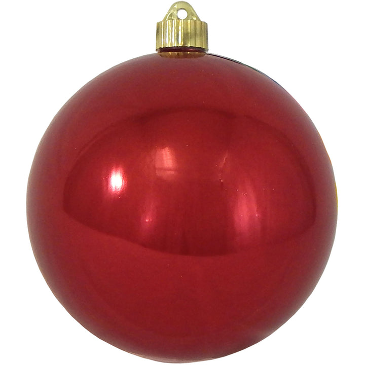 6" (150mm) Large Commercial Shatterproof Ball Ornaments, Sonic Red, 1/Box, 12/Case, 12 Pieces
