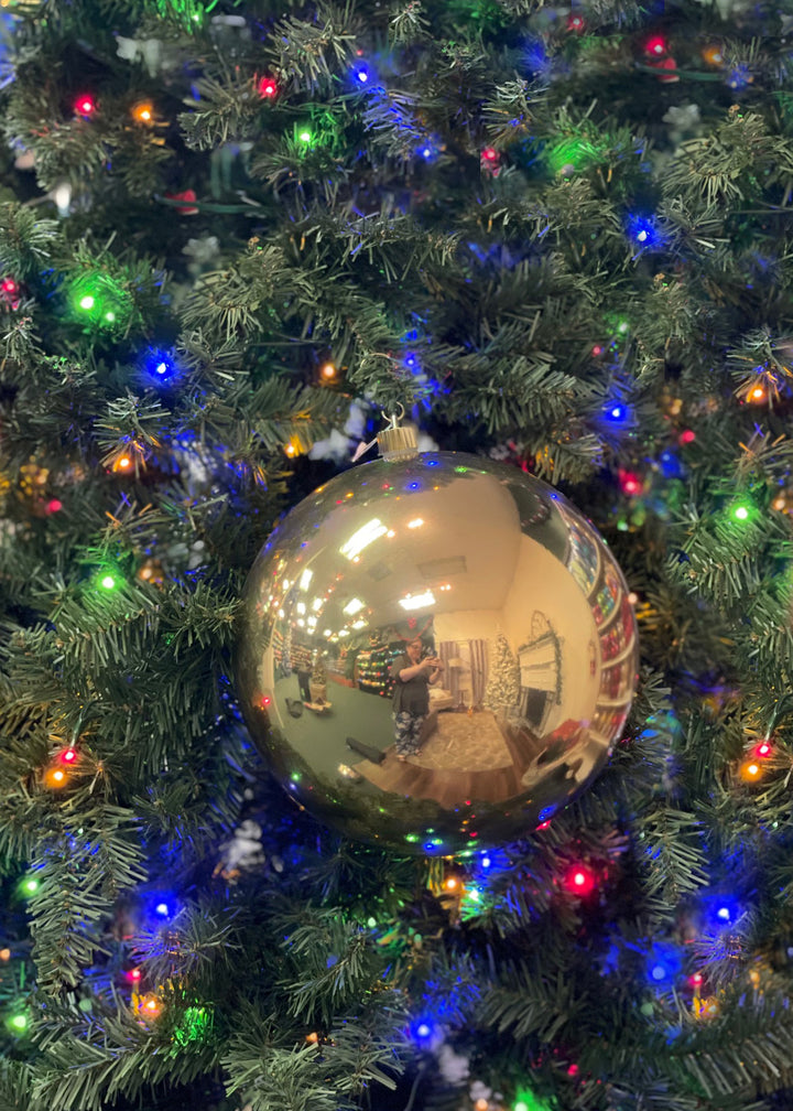 8" (200mm) Shatterproof Ball Ornament Assortment, Red/Green/Gold, 1/Ea, 12/Case, 12 Pieces