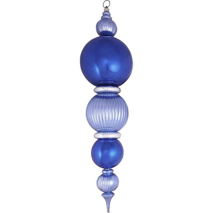 40" Giant Commercial Shatterproof Finials, Blue/Silver Multi, Case, 1 Pieces
