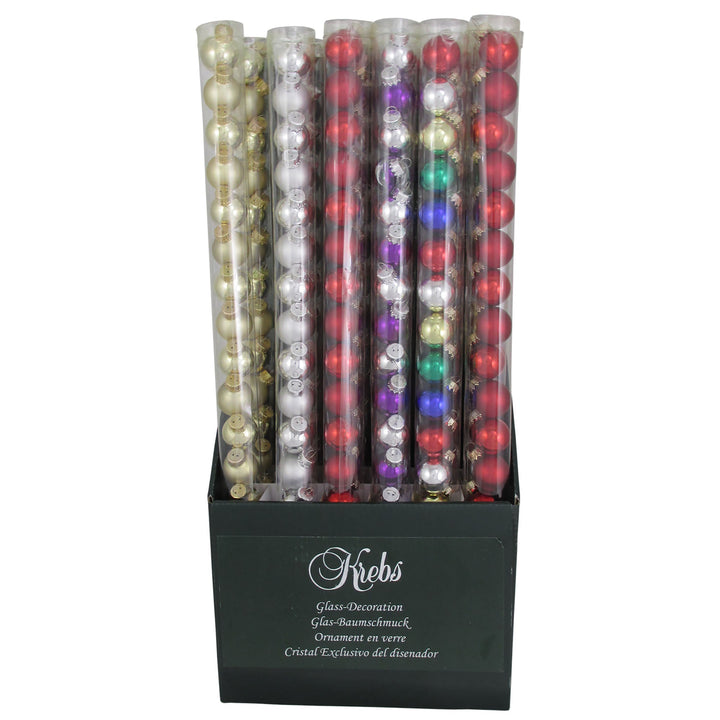 Traditional Color 1" Mini Ball Tube Displayer - 8 Pieces per Tube. 18 Tubes per Case