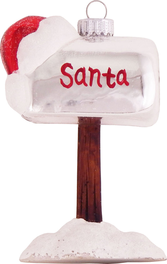 3 1/2" (89mm) Santa's Mailbox Figurine Ornaments, 1/Box, 6/Case, 6 Pieces