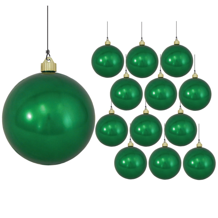6" (150mm) Giant Commercial Pre-Wired Shatterproof Ball Ornament, Blarney, Case, 12 Pieces