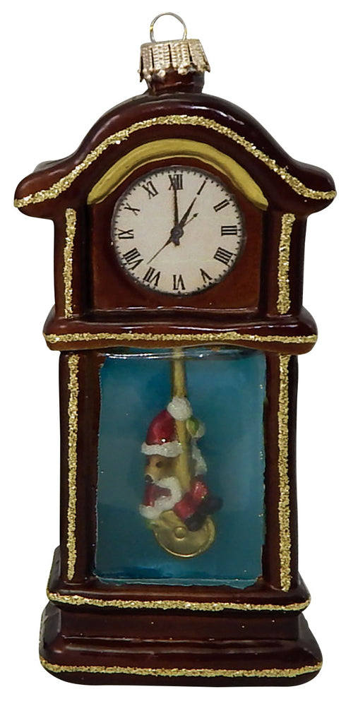 4 1/2" (114mm) Hickory Dickory Dock Clock Figurine Ornaments, 1/Box, 6/Case, 6 Pieces