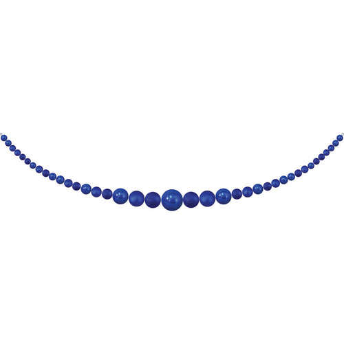 11.5' Giant Commercial Shatterproof Ball Garland, Blue Multi, Case, 1 Piece