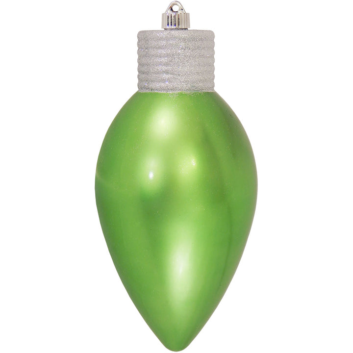 12" (300mm) Giant Commercial Shatterproof C9 Light Bulb Ornament, Limeade Green, Case, 6 Pieces